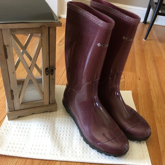 Columbia Shoes - rain boots, purple